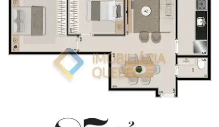 Apartamento com 2 quartos à venda na Rua Abrão Caixe, Condomínio Itamaraty, Ribeirão Preto, 97 m2 por R$ 668.925
