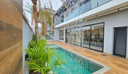 Casa em condomínio fechado com 3 quartos à venda na Rua Sebastião Cardoso, 168, Parque Brasil 500, Paulínia, 305 m2 por R$ 2.750.000