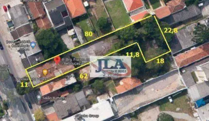 Terreno à venda, 1093 m² por R$ 2.700.000 - Rebouças/Agua Verde - Curitiba/PR