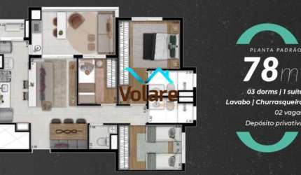 Apartamento de 3 quartos com suíte e 2 vagas na Vila Osasco, Osasco-SP: sua nova moradia espera por você!