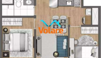 Apartamento à venda em São Paulo-SP, Butantã: 2 quartos, 1 sala, 1 banheiro, 33m² de área!