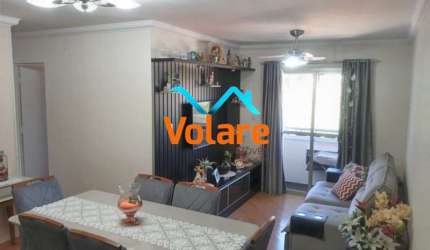 Apartamento à venda em Osasco-SP, no bairro Continental: 3 quartos, 2 salas, 1 banheiro, 1 vaga, 62m² de área.