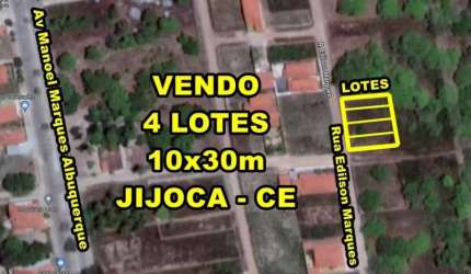 VERAS VENDE LOTES DE 300M² EM JIJOCA DE JERICOACOARA