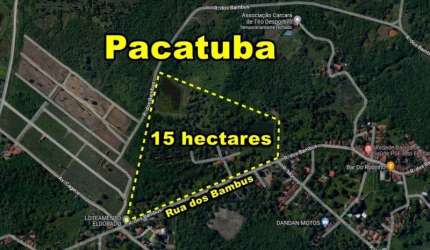 VERAS VENDE TERRENO 15 HECTARS EM PACATUBA