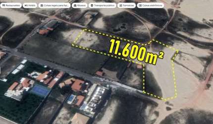 VERAS VENDE TERRENO 11.600M² NO PORTO DAS DUNAS