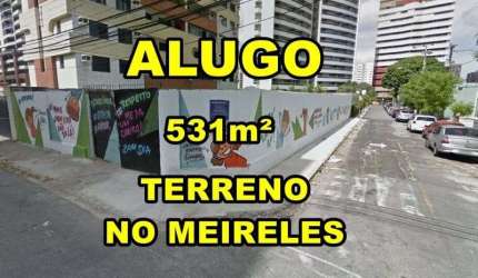 VERAS ALUGA TERRENO 531M² DE ESQUINA NO MEIRELES
