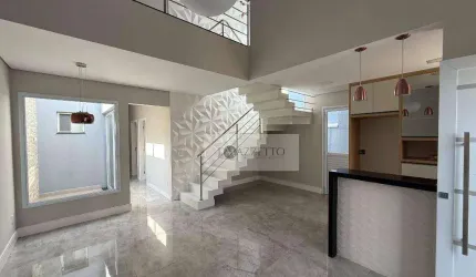 Sobrado com 3 dormitórios para alugar, 110 m² por R$ 5.249,00/mês - Jardim Park Real - Indaiatuba/SP
