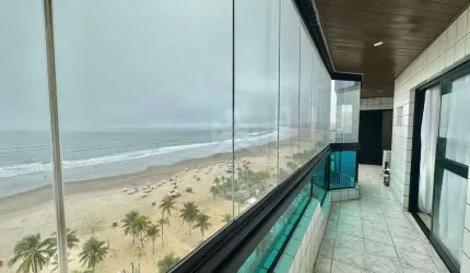 Apartamento Frente Mar com 3 Dormitórios no Canto do Forte, Praia Grande-SP