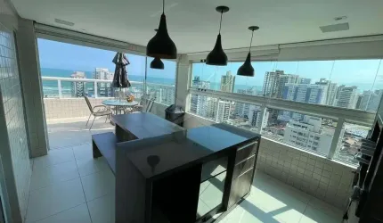 Cobertura Duplex 3 Suítes à venda, Piscina e Gourmet na Guilhermina Praia Grande