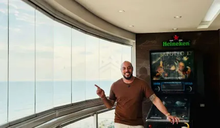 Apartamento 4 suítes  Vista Mar à Venda em Aviação, Praia Grande - SP
