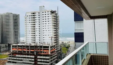 Apartamento a venda Praia Grande com 3 quartos suites e vista mar na Aviação