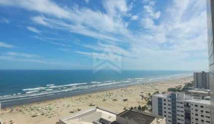 Apartamento à Venda no Bairro Aviação, Praia Grande - 3 Dormitórios e Vista Mar.