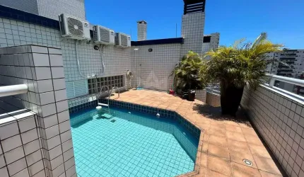 Cobertura 4 quartos com espaço gourmet e piscina privativa FORTE PRAIA GRANDE/SP