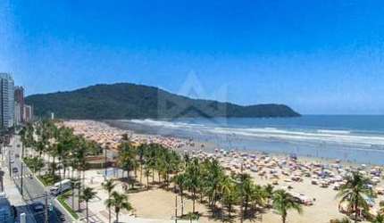 Apartamento frente mar no Canto do Forte com 2 dorms e 84 m² – PG/SP