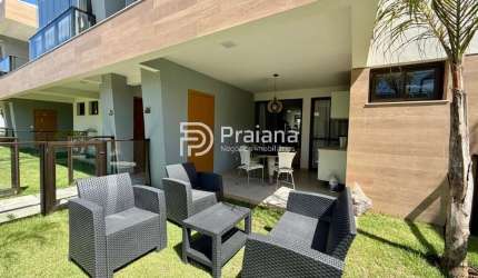 Apartamento térreo, com 2 suítes, para venda e locação anual , Guarajuba, Condomínio Costa Esmeralda, Camaçari, BA