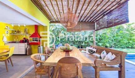 Casa de luxo em condomínio exclusivo em Itacimirim, Camaçari-BA: 3 quartos, 3 suítes, 1 sala, 5 banheiros, 4 vagas de garagem, 280m².