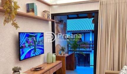 Quarto e Sala | Mobiliado | Condomínio Fechado | 4min da Vila | à venda, Praia do Forte, Mata de São João, BA