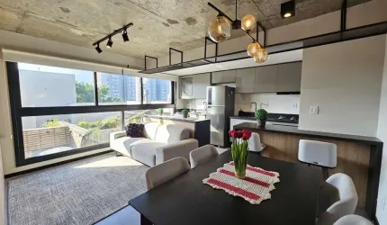 STUDIO MOBILIADO | 43M2 PRIVATIVOS | LINDO E ENSOLARADO | MENINO DEUS