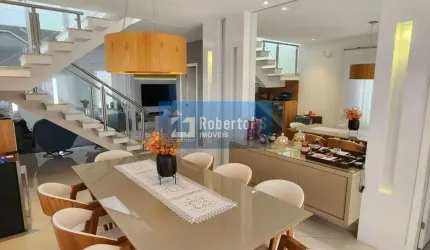 Lindo sobrado, seminovo, na tranquilidade do condomínio fechado Altos da Serra VI, próximo do parque Ribeirão Vermelho e do farto comércio do bairro: