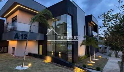 Casa de alto padrão à venda com espaço onde a modernidade se encontra com a praticidade, com 3 suítes master no Condomínio Campos do Conde, Sorocaba
