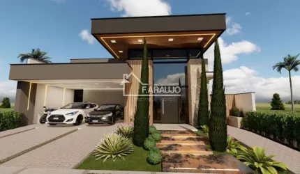 CASA TERREA  EM CONSTRUÇÃO(FASE FINAL DE ACABAMENTO) À VENDA COM 3 SUÍTES NO CONDOMÍNIO MONT BLANC, SOROCABA-SP