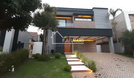 Casa de luxo no Alphaville Nova Esplanada 1: 4 suítes, piscina, varanda gourmet e muito mais!
