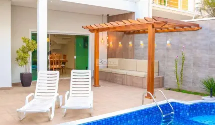 Impecável casa em condomínio à venda em Indaiatuba-SP: 4 quartos, 3 suítes, 305m², 4 vagas - Jardim Amstalden Residence