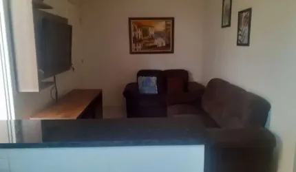 Apartamento à venda na Vila São José, Taubaté-SP: Térreo com quintal, 2 quartos, 2 salas, 1 vaga de garagem, 54,00 m² de área.