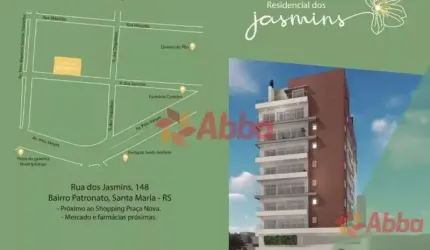 RESIDENCIAL JASMINS - 2 Dormitórios com Garagem - AP825