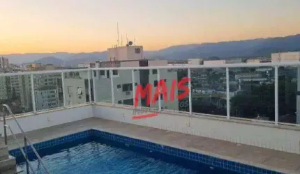 Apartamento com 2 dormitórios à venda, 54 m² - Aparecida - Santos/SP