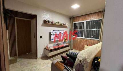 Apartamento com 2 dormitórios à venda, 68 m² - Saboó - Santos/SP