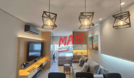 Apartamento com 1 quarto, 40 m² - venda  ou aluguel  - Gonzaga - Santos/SP