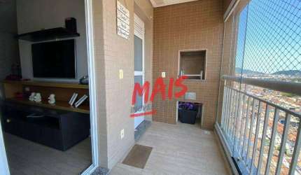 Apartamento com 2 dormitórios à venda, 70 m²  - Estuário - Santos/SP