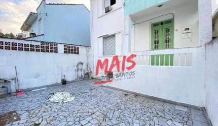 Casa com 2 dormitórios para alugar, 75 m² - Marapé - Santos/SP