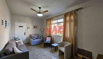 Apartamento mobiliado, com 3 quartos para alugar, 91 m² - Ponta da Praia - Santos/SP