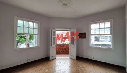 Casa sobreposta alta para comercio, 100 m² - Gonzaga - Santos/SP