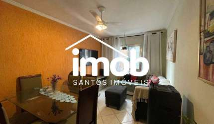 Apartamento com 3 dormitórios à venda, 91 m² por R$ 430.000 - Encruzilhada - Santos/SP