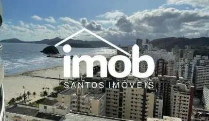 LOCAÇÃO - APARTAMENTO STUDIO MOBILIADO - COM VISTA MAR - GONZAGA - SANTOS