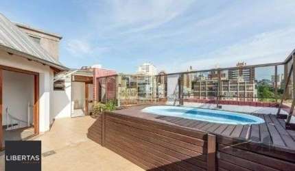 Cobertura no bairro Petrópolis de 2 dormitórios 2 vagas e piscina