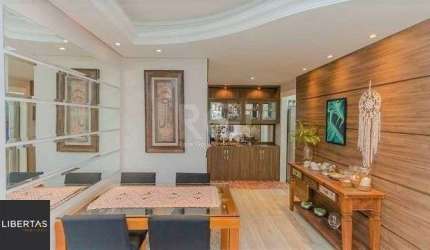 Excelente apartamento mobiliado com 2 dormitórios e 2 vagas.