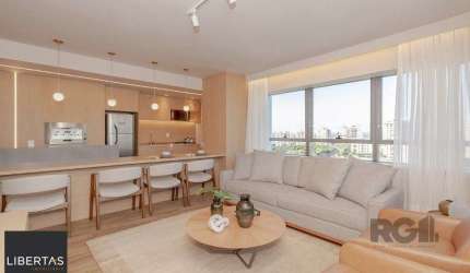 Apto de 1 dormitório com 60m² pronto para morar com 2 vagas e vista panorâmica