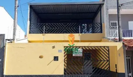 Casa com 2 quartos, sendo 1 suíte, 2 banheiros, garagem para 2 carros, para Locação na Rua Silvio Klinguelfus, Jardim Califórnia, Sorocaba/SP
