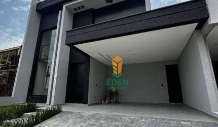Casa de Alto Padrão com 3 suítes, 4 banheiros,  garagem para 4 carros, à Venda no Condomínio Le France, Aparecidinha, Sorocaba/SP