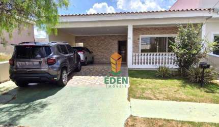 Casa Térrea com 3 quartos, sendo 1 suíte, 3 banheiros, garagem para 4 carros, para Locação no Condomínio Portobello, Éden, Sorocaba/SP