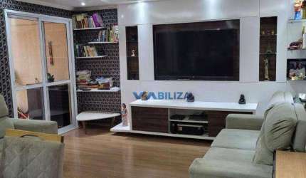 Apartamento com 3 dormitórios à venda, 76 m² por R$ 485.000,00 - Jardim Nova Taboão - Guarulhos/SP