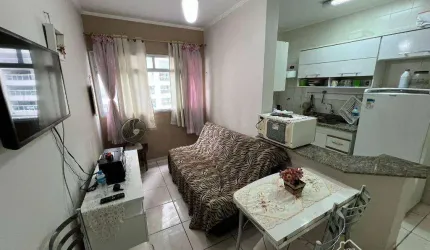 Apartamento 1 Quarto com Vista para o Mar no Boqueirão, Praia Grande