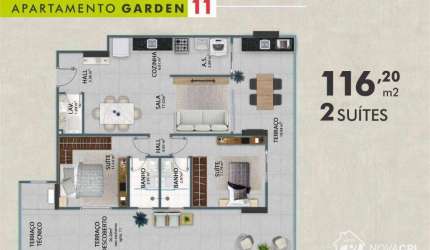 Apartamento  2 quartos à venda na Vila Guilhermina Praia Grande/SP
