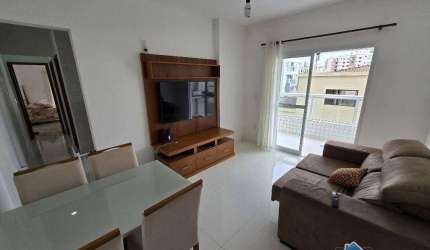 Apartamento SEMIMOBILIADO com 2 quartos no Canto do Forte em Praia Grande/SP