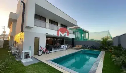 Incrível MANSÃO no ALPHAVILLE CEARÁ 1 com 336M² sendo 04 SUÍTES e 04 VAGAS | Cidade Alpha, Eusébio-CE