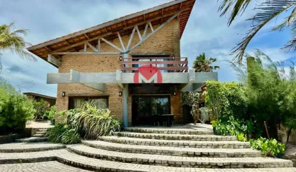 MANSÃO com INCRÍVEL VISTA MAR com MEGA TERRENO de 2.250m2 | Porto das Dunas, Aquiraz -CE